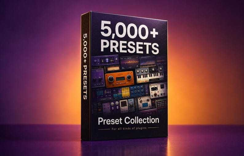 Bundle of 5,000 professional presets designed for a wide range of industry-leading plugins including Universal Audio presets, FabFilter presets, Oeksound Soothe2 Spiff and Bloom providing mix-ready tones dynamics shaping EQ curves vocal chains guitar rigs reverbs delays saturation and creative textures for producers engineers and sound designers seeking an all-in-one preset bundle that covers FabFilter Pro-Q 4, FabFilter Pro-MB, Valhalla VintageVerb, Valhalla Room, Valhalla Shimmer