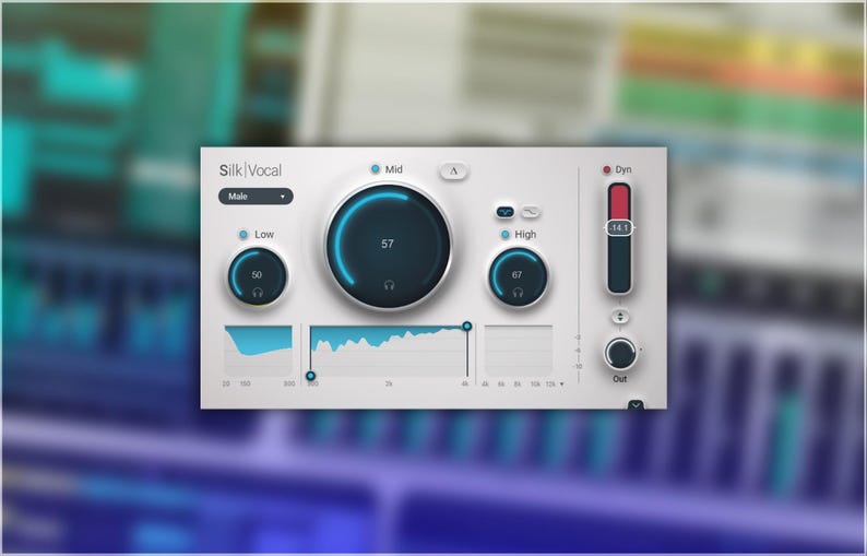 Waves Silk Vocal is a smart EQ and dynamics plugin designed to transform raw vocals into polished mixes swiftly. Utilizing 2000 analysis bands, it detects and reduces resonances, boominess, harshness, and sibilance with precision. Features include male/female voice modes, high-pass filter, gate, mix control, and real-time Silk Vocal Live version for low-latency tracking. Ideal for producers seeking efficient, high-quality vocal processing