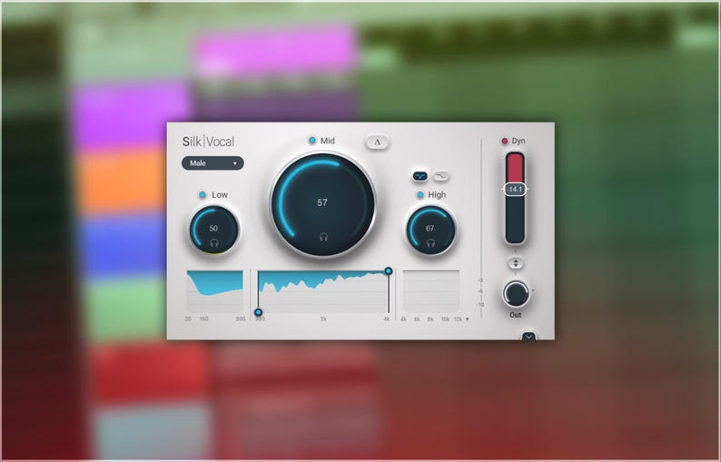 Waves Silk Vocal is a smart EQ and dynamics plugin designed to transform raw vocals into polished mixes swiftly. Utilizing 2000 analysis bands, it detects and reduces resonances, boominess, harshness, and sibilance with precision. Features include male/female voice modes, high-pass filter, gate, mix control, and real-time Silk Vocal Live version for low-latency tracking. Ideal for producers seeking efficient, high-quality vocal processing