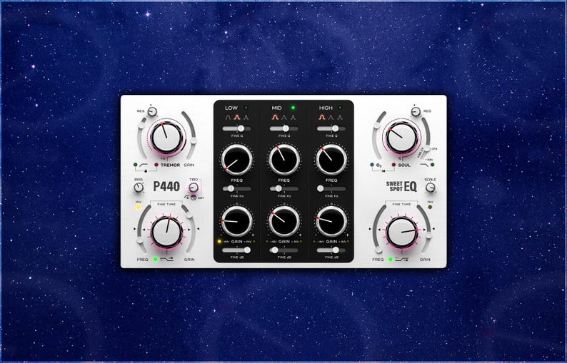 Pulsar Modular P440 Sweet Spot EQ is a high end analog inspired equalizer plugin designed to deliver smooth musical tone shaping with rich harmonic depth and precision Featuring variable frequency bands tube style saturation mid side control and dynamic response it adds warmth clarity and dimension to vocals drums guitars synths and full mixes Perfect for producers and engineers seeking refined analog character P440 provides professional tonal balance and polished mix enhancement