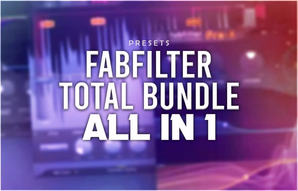 FabFilter Total Bundle is a comprehensive collection of high-end mixing and mastering plugins, including Pro-Q, Pro-C, Pro-L, and more. Renowned for precision, transparency, and intuitive design, it offers professional EQ, compression, reverb