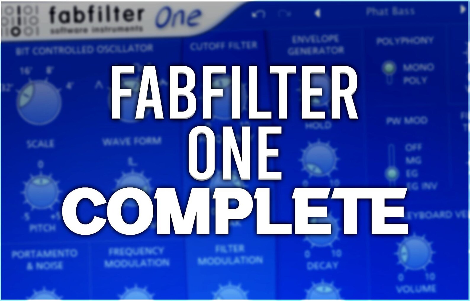 FabFilter One is a powerful yet simple analog-style synthesizer plugin, known for its rich sound and intuitive interface. With a versatile selection of oscillators, filters, and modulation options, it offers a wide range of classic and modern tones